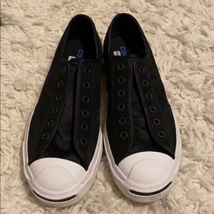 Black suede Jack Purcell Converse